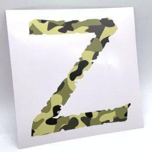 Наклейка на авто Z 7 (15×15)