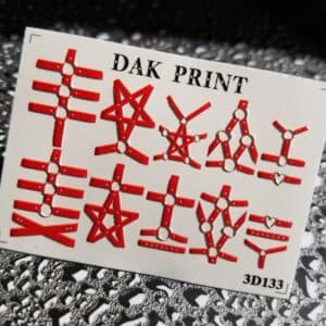 Наклейки для ногтей слайдер дизайн 3D 133r