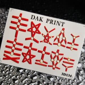Наклейки для ногтей слайдер дизайн 3D 134r