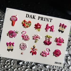 Наклейки для ногтей слайдер дизайн 3D 139