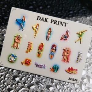 Наклейки для ногтей слайдер дизайн 3D 226