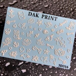 Наклейки для ногтей слайдер дизайн 3D 316