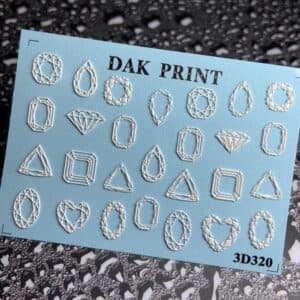 Наклейки для ногтей слайдер дизайн 3D 320