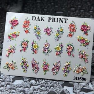 Наклейки для ногтей слайдер дизайн 3D 580