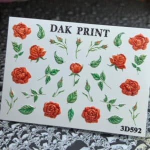 Наклейки для ногтей слайдер дизайн 3D 592