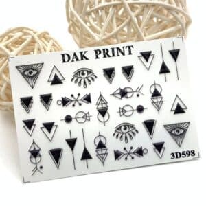 Наклейки для ногтей слайдер дизайн 3D 598