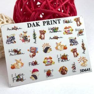 Наклейки для ногтей слайдер дизайн 3D 641