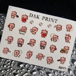 Наклейки для ногтей слайдер дизайн 3D 77