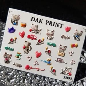 Наклейки для ногтей слайдер дизайн 3D 93