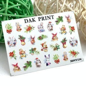 Наклейки для ногтей слайдер дизайн 3D NY134