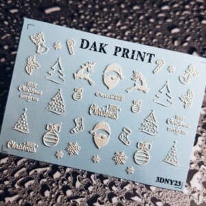 Наклейки для ногтей слайдер дизайн 3D NY23