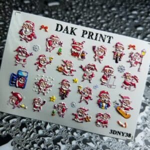 Наклейки для ногтей слайдер дизайн 3D NY38