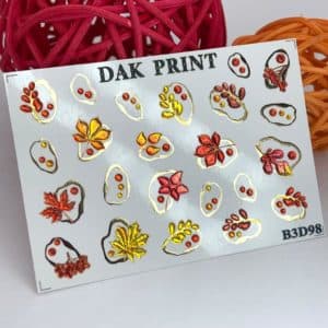 Наклейки для ногтей слайдер дизайн B3D98