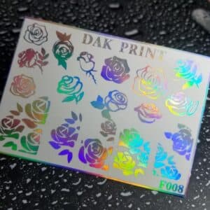 Наклейки для ногтей слайдер дизайн  F 8 gold holography