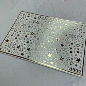 Наклейки для ногтей слайдер дизайн  M 02 gold