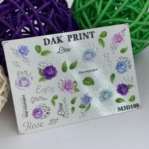 Наклейки для ногтей слайдер дизайн  M3d108