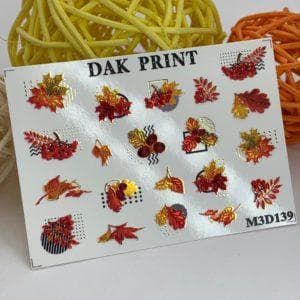 Наклейки для ногтей слайдер дизайн  M3d139