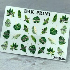 Наклейки для ногтей слайдер дизайн  M3d36