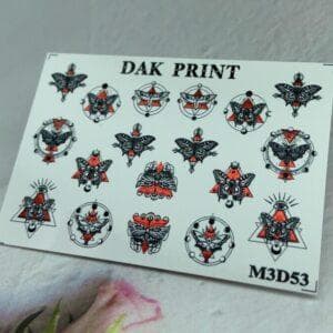 Наклейки для ногтей слайдер дизайн  M3d53