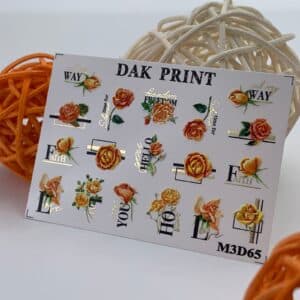 Наклейки для ногтей слайдер дизайн  M3d65