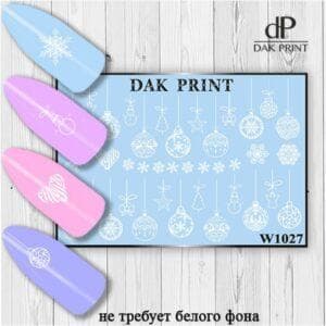 Наклейки для ногтей слайдер дизайн  W 1027