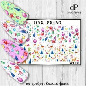 Наклейки для ногтей слайдер дизайн  W 1031