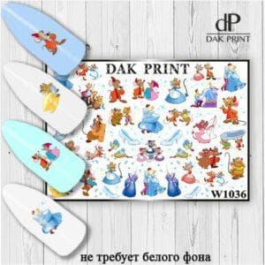 Наклейки для ногтей слайдер дизайн  W 1036