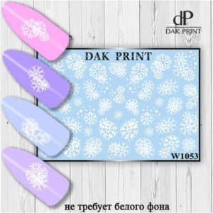 Наклейки для ногтей слайдер дизайн  W 1053
