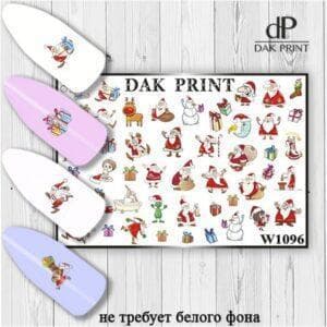 Наклейки для ногтей слайдер дизайн  W 1096