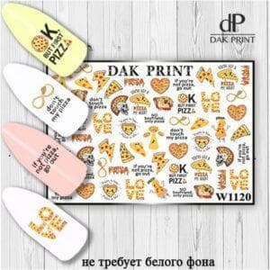 Наклейки для ногтей слайдер дизайн  W 1120