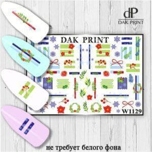 Наклейки для ногтей слайдер дизайн  W 1129