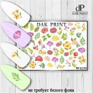 Наклейки для ногтей слайдер дизайн  W 1133