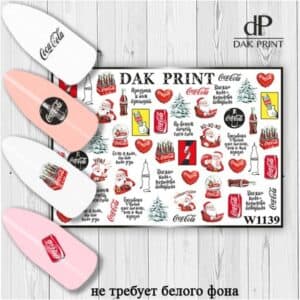 Наклейки для ногтей слайдер дизайн  W 1139