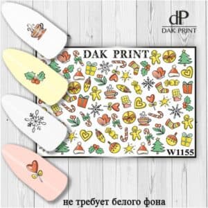 Наклейки для ногтей слайдер дизайн  W 1155