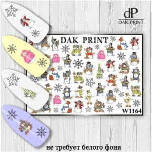 Наклейки для ногтей слайдер дизайн  W 1164
