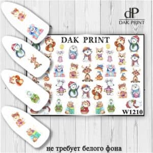 Наклейки для ногтей слайдер дизайн  W 1210