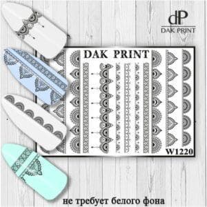 Наклейки для ногтей слайдер дизайн  W 1220