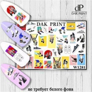 Наклейки для ногтей слайдер дизайн  W 1281