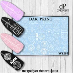 Наклейки для ногтей слайдер дизайн  W 1285