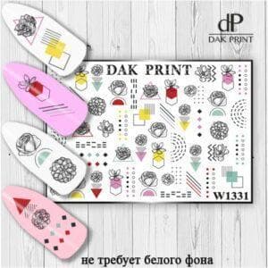 Наклейки для ногтей слайдер дизайн  W 1331