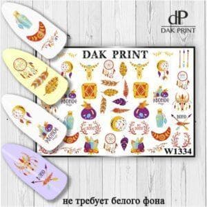 Наклейки для ногтей слайдер дизайн  W 1334