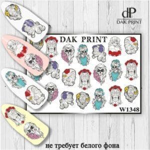 Наклейки для ногтей слайдер дизайн  W 1348