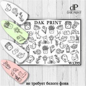 Наклейки для ногтей слайдер дизайн  W 1395
