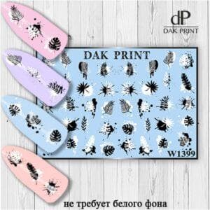 Наклейки для ногтей слайдер дизайн  W 1399