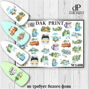 Наклейки для ногтей слайдер дизайн  W 1408
