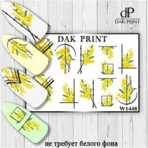 Наклейки для ногтей слайдер дизайн  W 1448
