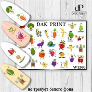 Наклейки для ногтей слайдер дизайн  W 1500