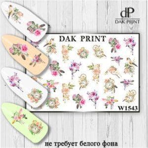 Наклейки для ногтей слайдер дизайн  W 1543