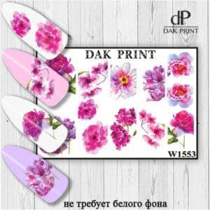Наклейки для ногтей слайдер дизайн  W 1553