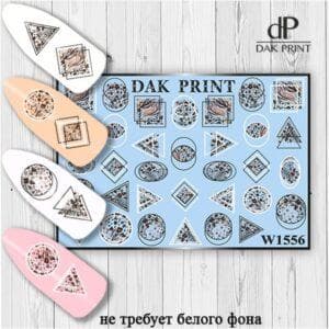 Наклейки для ногтей слайдер дизайн  W 1556